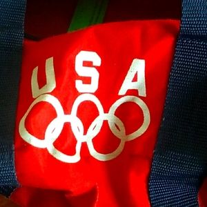 🇺🇳 Vintage 1988 Olympics RED  Duffel Bag 3M Sponsor